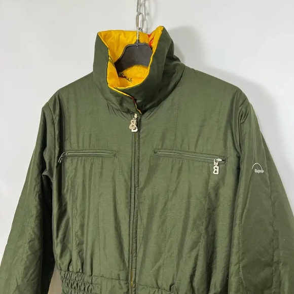 Rare Vintage Bogner Ski Suit One Piece Reversible Yellow/Green EU 38 US 6 - Picture 2 of 13
